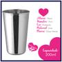 Imagem de Kit 12 Copos Aço Inox Agua Suco Resistente 200ml Inquebrável