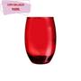 Imagem de Kit 12 Copos California Redondo Vidro Vermelho Mesa 450ml