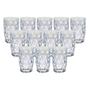 Imagem de Kit 12 Copos Diamante Resistente De Vidro 370 ML Transparentes