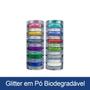 Imagem de Kit 12 Cores Festa Carnaval Glitter em Pó Biodegradável 2972 Colormake Bio Ecológico Vegano com 6g Cada