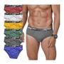 Imagem de Kit 12 Cueca Masculina Slip Tradicional Algodão