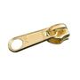 Imagem de Kit 12 Cursor Deslizador Aluminio Ziper Poliester N. 7 Dourado