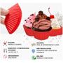 Imagem de Kit 12 Formas Antiaderentes de Silicone para Cupcake Muffin Bolinho Cozinho Confeitaria