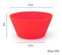 Imagem de Kit 12 Formas Silicone Mini Cupcake Bolo Muffin Assadeira