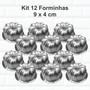 Imagem de Kit 12 Formas Suíça Decorada Nº3 - Mini 9X4 Cm Doces Bolos