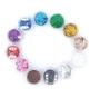 Imagem de Kit 12 Glitter Maquiagem Unhas flocado Purpurina decoração Folha Filete Encapsular