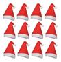 Imagem de Kit 12 Gorros Toucas Papai Noel Natal Fantasia Natalina