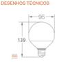 Imagem de Kit 12 Lampadas Led Globe 12W 2700K 1200Ml Biv E27 - Osram