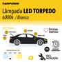 Imagem de Kit 12 Lâmpadas Led Tarponn Interior Carro Torpedo 6 Leds 31 Mm