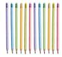 Imagem de Kit 12 Lápis Preto Pastel com Borracha perolado Leo e Leo HB