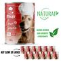 Imagem de Kit 12 Latas Ração Úmida Natural Cachorro Pet Chef Maia 300g