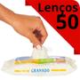 Imagem de Kit 12 Lenços Umedecido Granado Toalha Calêndula Bebe Neutro com 50 unidades