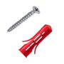 Imagem de Kit 12 Parafuso De Metal 10Mm Com 12 Bucha Vermelha