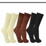 Imagem de Kit 12 pares meia social cano alto masculina