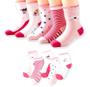 Imagem de Kit 12 Pares Meias Infantil Bebe Menina Menino Antiderrapante