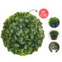 Imagem de Kit 12 Peças Bolas de Buchinho Artificial Grama Verde 17cm Decoração Festa Planta Enfeite