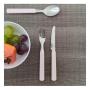 Imagem de Kit 12 peças de garfos de mesa aço inox cabo plástico ótima durabilidade