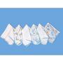Imagem de KIT 12 Peças Pano de Boca Fralda Toalhinha Com Overloque 100% algodão 30cm x 30cm em 