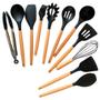 Imagem de Kit 12 Peças Utensílios Cozinha Silicone Espátulas