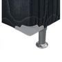 Imagem de Kit 12 Pés Cama Box Queen ou King Varian Cinza C/ Base Metalizada 13cm Altura Baú
