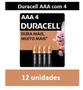 Imagem de Kit 12 Pilhas Alcalina Duracell Palito AAA com 4 unidades