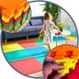 Imagem de Kit 12 Placas Tatame Piso Tapete em EVA 50x50x1cm Infantil Colorido Para Crianças Bebes Brinquedoteca Quarto Decoração