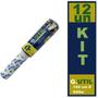 Imagem de Kit 12 Plástico Filme PVC Transparente 12cmx70m Não Tóxico