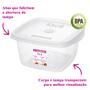 Imagem de Kit 12 Pote Sanremo Quadrado 800ml Vai Freezer Microondas Potinho Congelar Alimentos Vasilha Plástica BPA Free