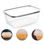 Imagem de Kit 12 Potes Plásticos Retangular Com Tampa, Jogo Pote BPA Free. Conjunto Potinhos Fitness
