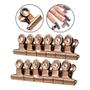 Imagem de Kit 12 Presilhas Curvatura C Unhas De Gel Metal Rosé 29Mm