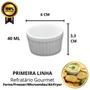 Imagem de Kit 12 Ramekin Finger Food 40 Ml Mini Porcelana Canelado