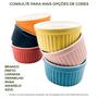 Imagem de Kit 12 Ramekins Azuis 77ml Porcelana Petiscos Molhos Buffet