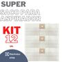 Imagem de Kit 12 Saco Coletor Aspirador de Pó GT12i Inox Descartável