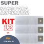 Imagem de Kit 12 Saco Coletor Aspirador Wap GTW Inox 50 Descartável