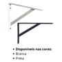 Imagem de Kit 12 Suportes Mão Francesa para Prateleira de 25 cm + kit Instalação