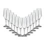 Imagem de Kit 12 Taça Champagne Cristal Buffet Vidro Liso 186 Ml Nadir