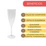 Imagem de Kit 12 Taças Champanhe Espumante Acrílico 180Ml Transparente