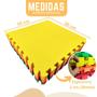 Imagem de Kit 12 Tapete de Eva Tatame Infantil de Atividade Colorido Grande 50x50cm 20mm Grosso Bebe Criança Creche Escola Brinquedoteca Proteção Anti Impacto