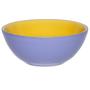 Imagem de Kit 12 Tigelas Bowl Bicolor Amarelo E Azul Hortência Oxford Cerâmica 600Ml