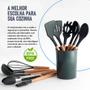 Imagem de Kit 12 Utensilios Silicone Utensílios De Cozinha Conjunto