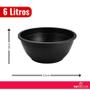 Imagem de Kit 12 Vasos Para Plantas Flores 6,6 Litros Plástico Redondo Para Rosa Do Deserto