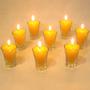 Imagem de Kit 12 velas amarelas 7 cm no copinho 12 h decoração festa