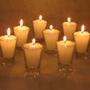 Imagem de Kit 12 velas brancas 7 cm no copinho 12 h decoração festa