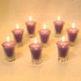 Imagem de Kit 12 velas lilás 7 cm no copinho 12 h decoração festa