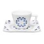 Imagem de Kit 12 Xícaras Com Pires Quartier Babet Oxford Porcelana 200 ML