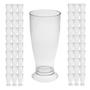 Imagem de Kit 126 Copos Mini Tulipa Acrílico Transparente 220ml Chopp