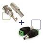 Imagem de Kit 12conector bnc+6 p4 macho para câmera de segurança