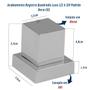 Imagem de Kit 13 Acabamento C 81 Registro Quadrado Tipo Deca 3/