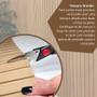 Imagem de Kit 13 Placas Painel Madeira Ripado Amêndoa 50x50 Auto Adesiva Parede 3,25m²