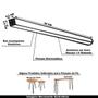 Imagem de Kit 14 Pés de Metal 90 CM Hairpin Legs Aparador e Mesa de Canto Preto G41